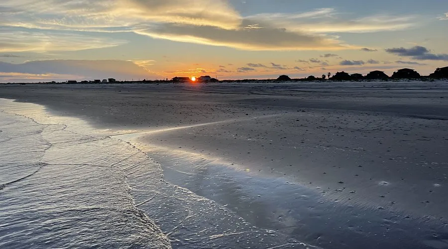 Matagorda Bay beach on the Texas Gulf Coast